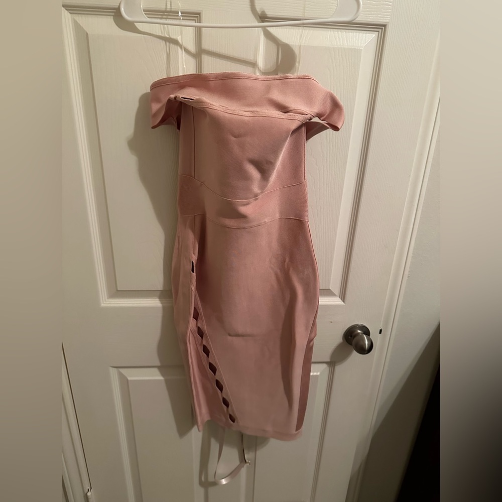 House of CB pink bandage dress